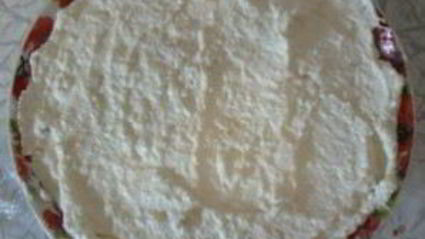 чизкейк без выпечки с персиками