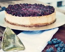 Чизкейк с черникой
