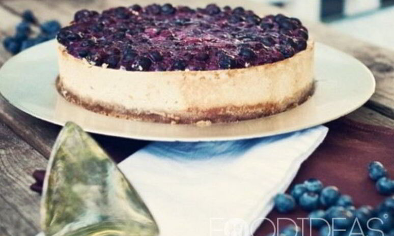 Рецепт чизкейка с черникой