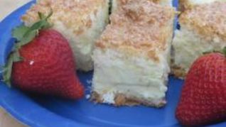 Чизкейк с кокосовой пеной