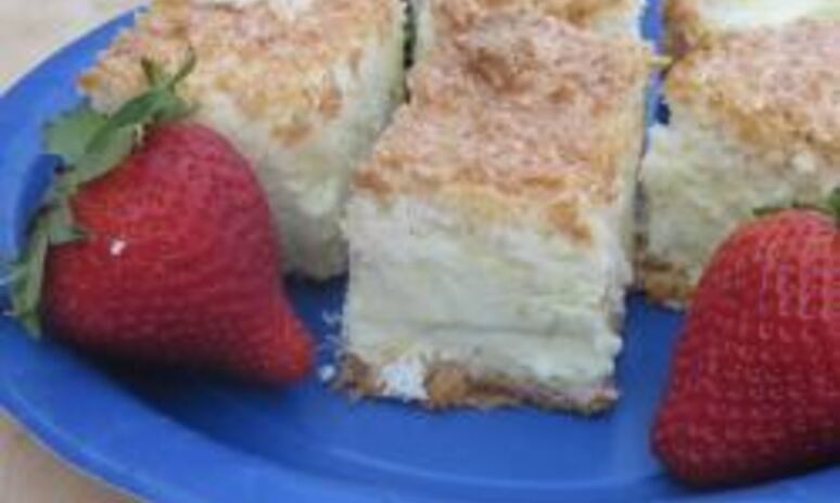 Рецепт чизкейка с кокосовой пеной