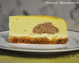 Чизкейк с шоколадной начинкой