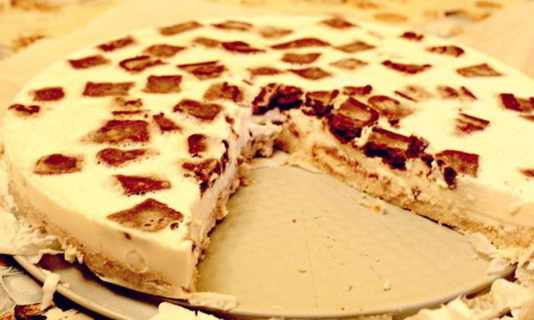 Рецепт чизкейка с шоколадным печеньем