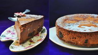 Чизкейк с шоколадом и черносливом