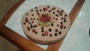 Диетический творожный чизкейк