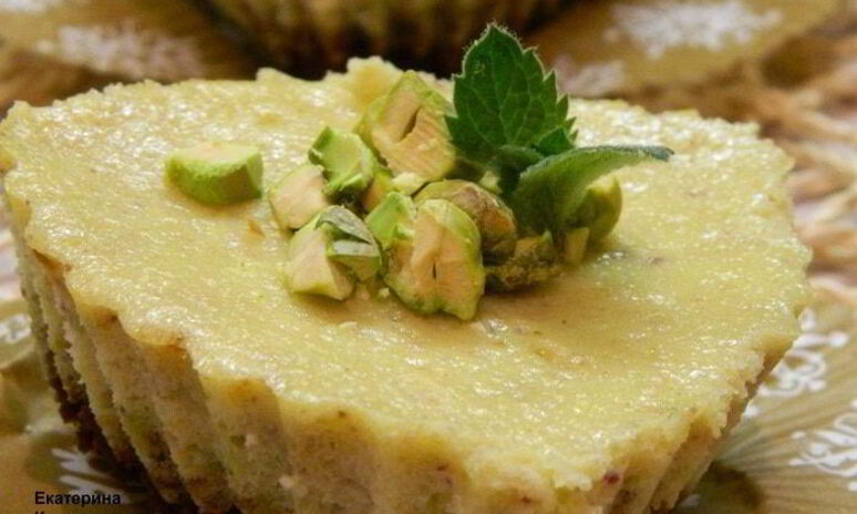 Рецепт фисташковых мини-чизкейков