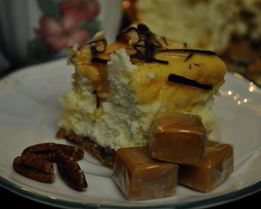 Карамельно-пекановый чизкейк