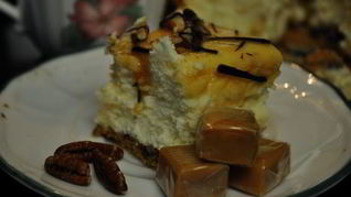 Карамельно-пекановый чизкейк