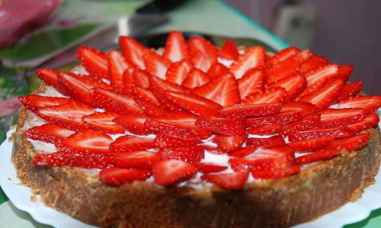 Рецепт клубничного чизкейка