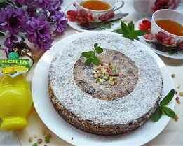 Лимонный чизкейк с марципаном и маком