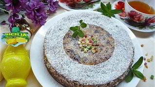 Лимонный чизкейк с марципаном и маком