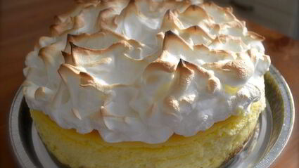 лимонный чизкейк с меренгой