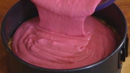 малиновый чизкейк