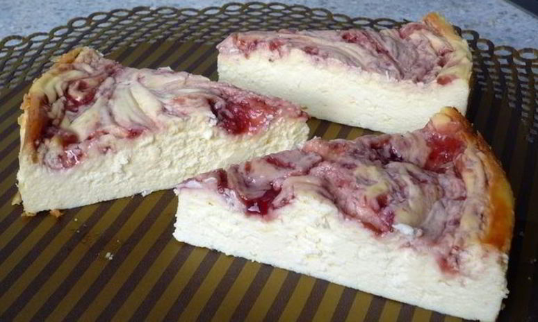 Рецепт мраморного чизкейка без основы