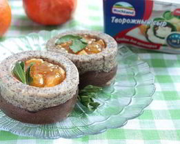 Новогодние пирожные-чизкейки