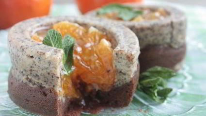 новогодние пирожные-чизкейки