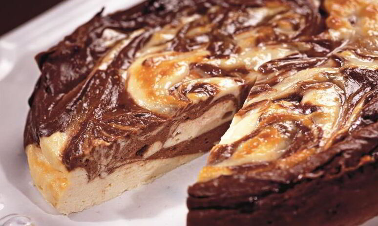 Рецепт шоколадного мраморного чизкейка