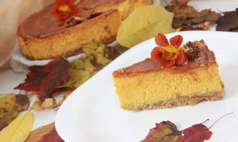 Рецепт тыквенного чизкейка осень