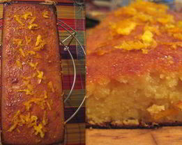 Апельсиновый кекс с пропиткой