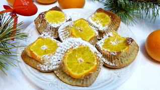 Бананово-мандариновые кексы