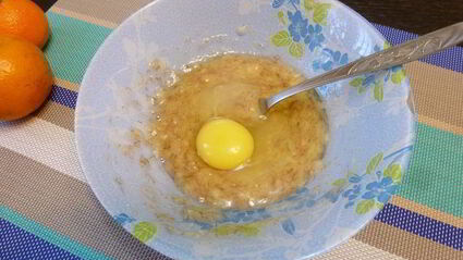 бананово-мандариновые кексы