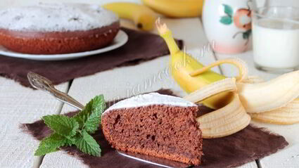 банановый кекс с шоколадом в мультиварке