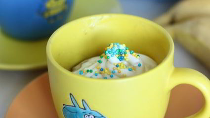 банановый кекс в микроволновке за 5 минут