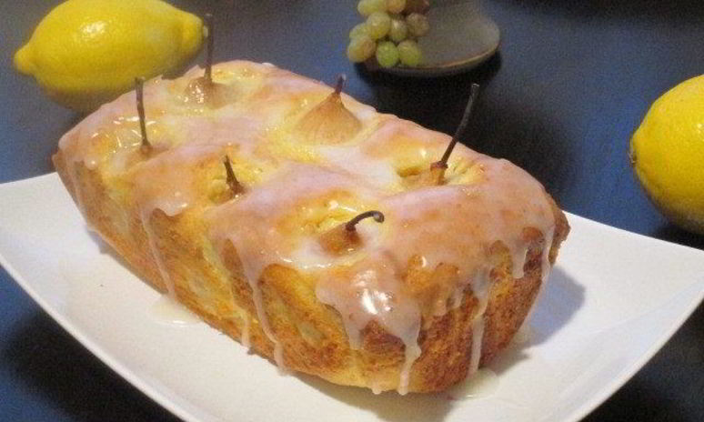 Рецепт кекса с грушами на лимонном джеме