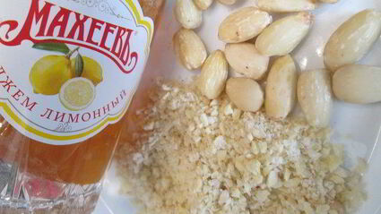 кекс с грушами на лимонном джеме