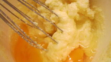 кекс с грушами на лимонном джеме