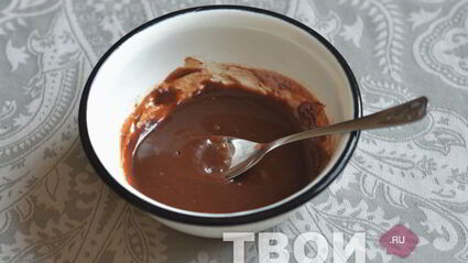 кекс с шоколадным ганашем