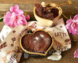 Кекс в микроволновке за 3 минуты