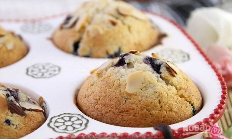 Рецепт кексов с голубикой