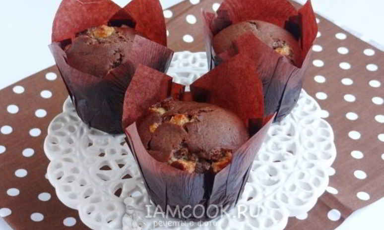 Рецепт кексов с кусочками белого шоколада