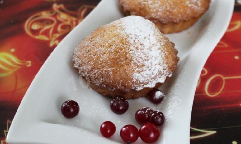 Рецепт клюквенных кексов