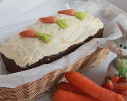 Морковный кекс с коричной глазурью