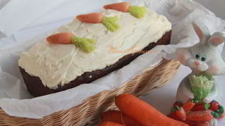 Морковный кекс с коричной глазурью