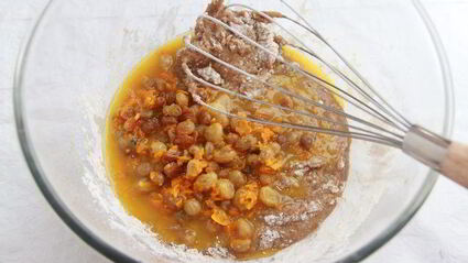 морковный кекс с коричной глазурью