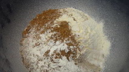 шоколадно-кофейный капкейк с пряной карамелью