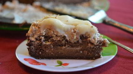 шоколадный сливочно-кофейный кекс