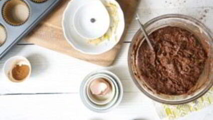 шоколадные кексы с грушами