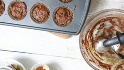 шоколадные кексы с грушами