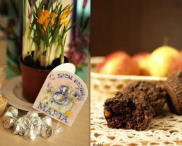 Шоколадные кексы с изюмом