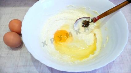 творожный кекс с ягодами