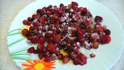 творожный кекс с ягодами