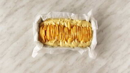 яблочный кекс с яблоками