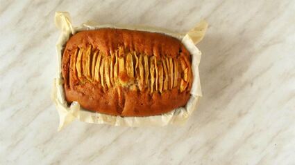 яблочный кекс с яблоками