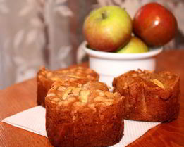 Яблочные кексы