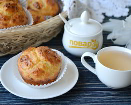 Закусочные кексы из плавленного сырка