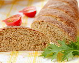 Батон цельнозерновой с отрубями